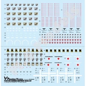 Photo: [Passion Models] [P35D-002] 1/35 WWII German Army Equipment Decal set