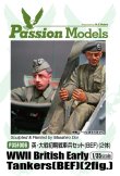 Photo1: [Passion Models] [P35F006] WWII Early British Tank Crew (BEF) (2 fig.)