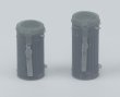 Photo3: [Passion Models] [P35T-004F] 1/35 WWII German Gas Mask Container Set [ For Figures ]