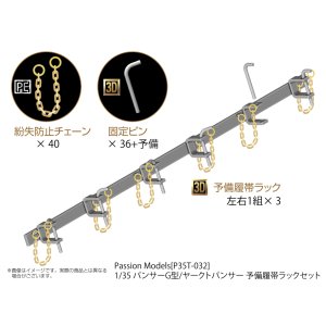 Photo: [Passion Models] [P35T-032] 1/35 Panther Ausf.G/Jagdpanther Spare Track Rack Set