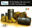 Photo1: [Vision Models][VA9004] 1/35 W.W.II Italian 20L Jerry Can & 200L Fuel Drum Set
