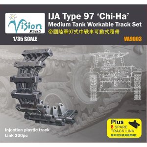 Photo: [Vision Models][VA-9003] 1/35 IJA Type 97 "Chi-Ha" Medium Tank Workable Track Set