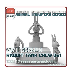 Photo: [TORI FACTORY][AT-002] 1/35 WWII German Rabbit Tank Crew Set (３figures)