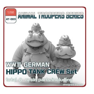 Photo: [TORI FACTORY][AT-003]  1/35 WWII German Hippo Tank Crew Set A (2 figures)