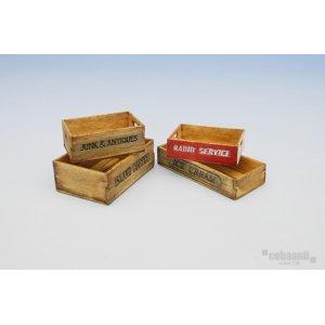 Photo: cobaanii[SS-013]Wooden Box SetD　                   木箱セットD4ヶ入
