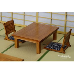 Photo: cobaanii[WZ-008]檜の座卓と座椅子セット