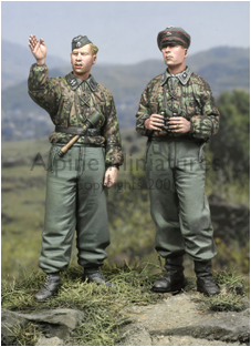 Photo1: Alpine Miniatures[AM35044]SS Panzer Recon Crew Set (2 figures)