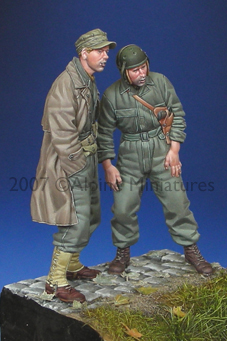 Photo1: Alpine Miniatures[AM35053]WW2 US Tank Crew Set (2 figures)