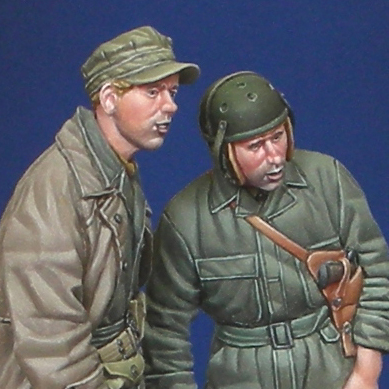 Photo2: Alpine Miniatures[AM35053]WW2 US Tank Crew Set (2 figures)