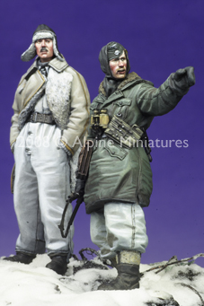 Photo3: Alpine Miniatures[AM35065]SS Officers LAH Kharkov Set #2 (2 figures)