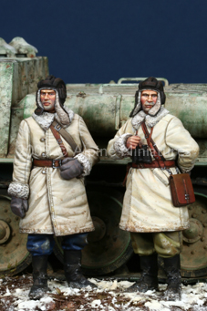 Photo2: Alpine Miniatures[AM35092]WW2 Russian AFV Crew Set (2 Figures)