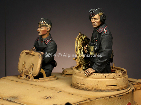Photo2: Alpine Miniatures[AM35177]Panzer Commander Set (2 Figures)