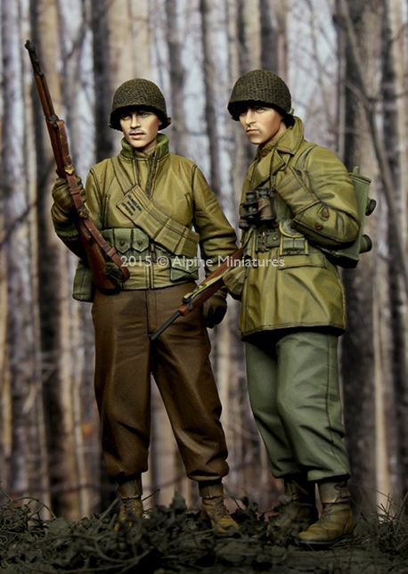 Photo2: Alpine Miniatures[AM35204]WW2 US Infantry Set