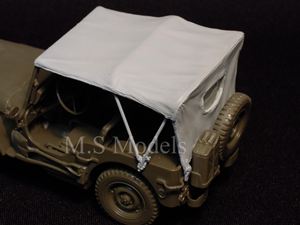 Photo3: [DECAL STAR] [D-016] WILLYS MB TILT COVER EXTENDED