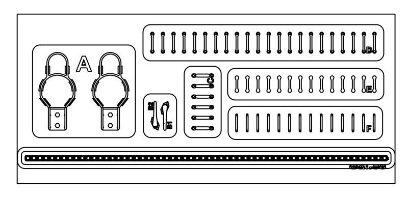 Photo3: MJ Miniatures[MJEZ35011]1/35 M3/M16 Half-Trank Light Guard & Door Handle & Strap Holder