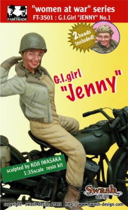 Photo1: [Swash Design][FT-3501] 1/35 G.I.Girl "JENNY"no1(Military)
