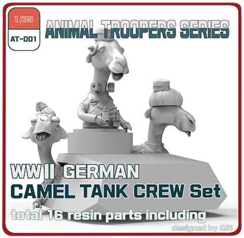 Photo1: [TORI FACTORY][AT-001] 1/35 WWII German Camel Tank Crew Set (３ figures)
