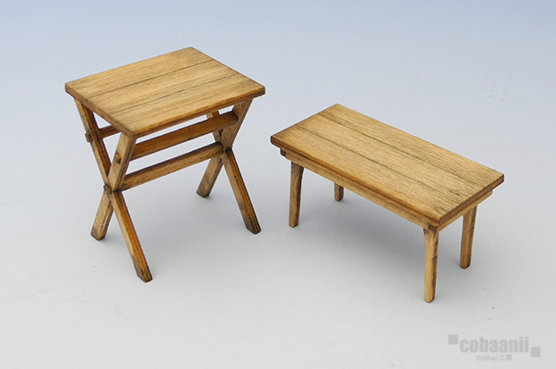 Photo1: cobaanii[SS-003]Small Table Set 　　　　　　　　　　　小さなテーブルセット2ヶ入