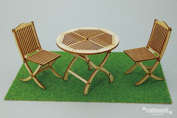 Photo1: cobaanii[WF-007]ガーデンテーブル＆チェアー