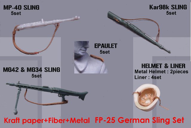 Photo1: [Kamizukuri] [FP-25]1/35 German Sling Set