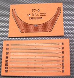 Photo1: [Kamizukuri] [FP-9] Honeycomb Engine Grill for sd.kfz.222(Tristar)