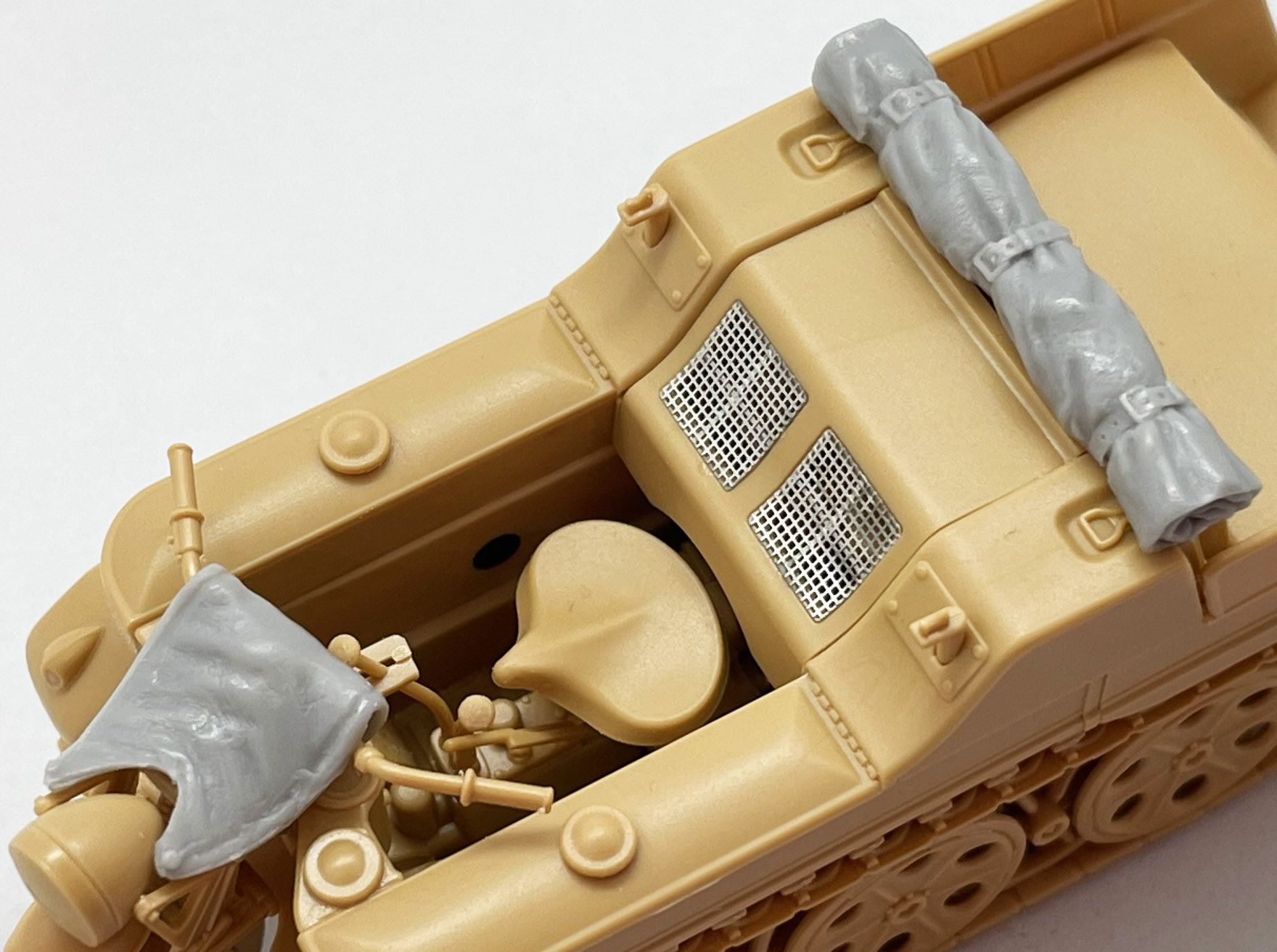 Photo2: Work Shop Shin[M-20206]1/35 Handlebar Apron ＆ Cover Set For Kettenkraftrad