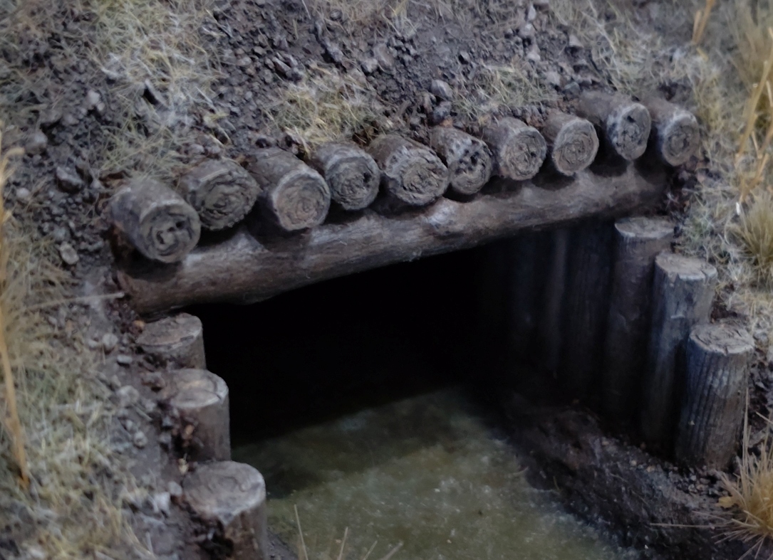 Photo2: Work Shop Shin[M-20222]1/35 Wooden Drain Tunnel and Log Bridge