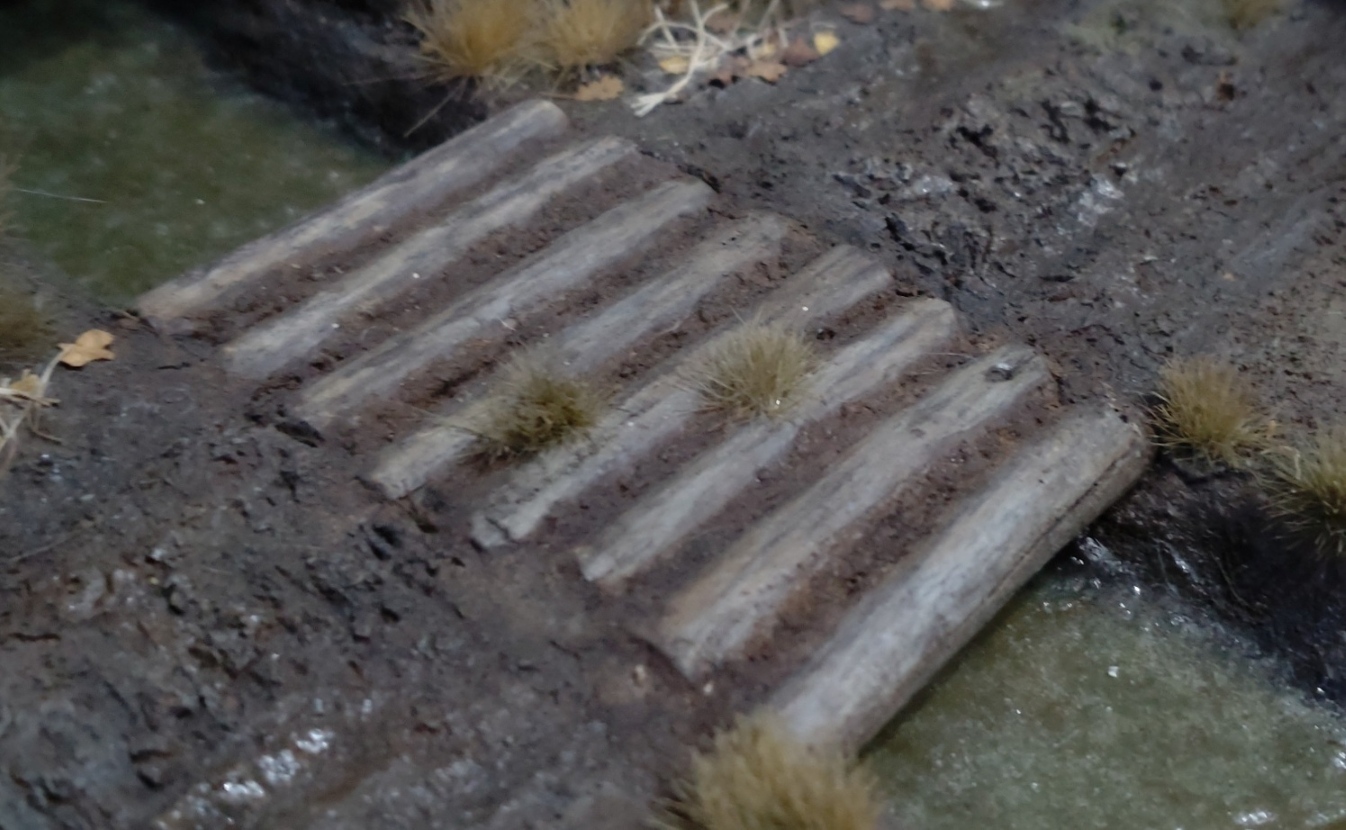 Photo3: Work Shop Shin[M-20222]1/35 Wooden Drain Tunnel and Log Bridge
